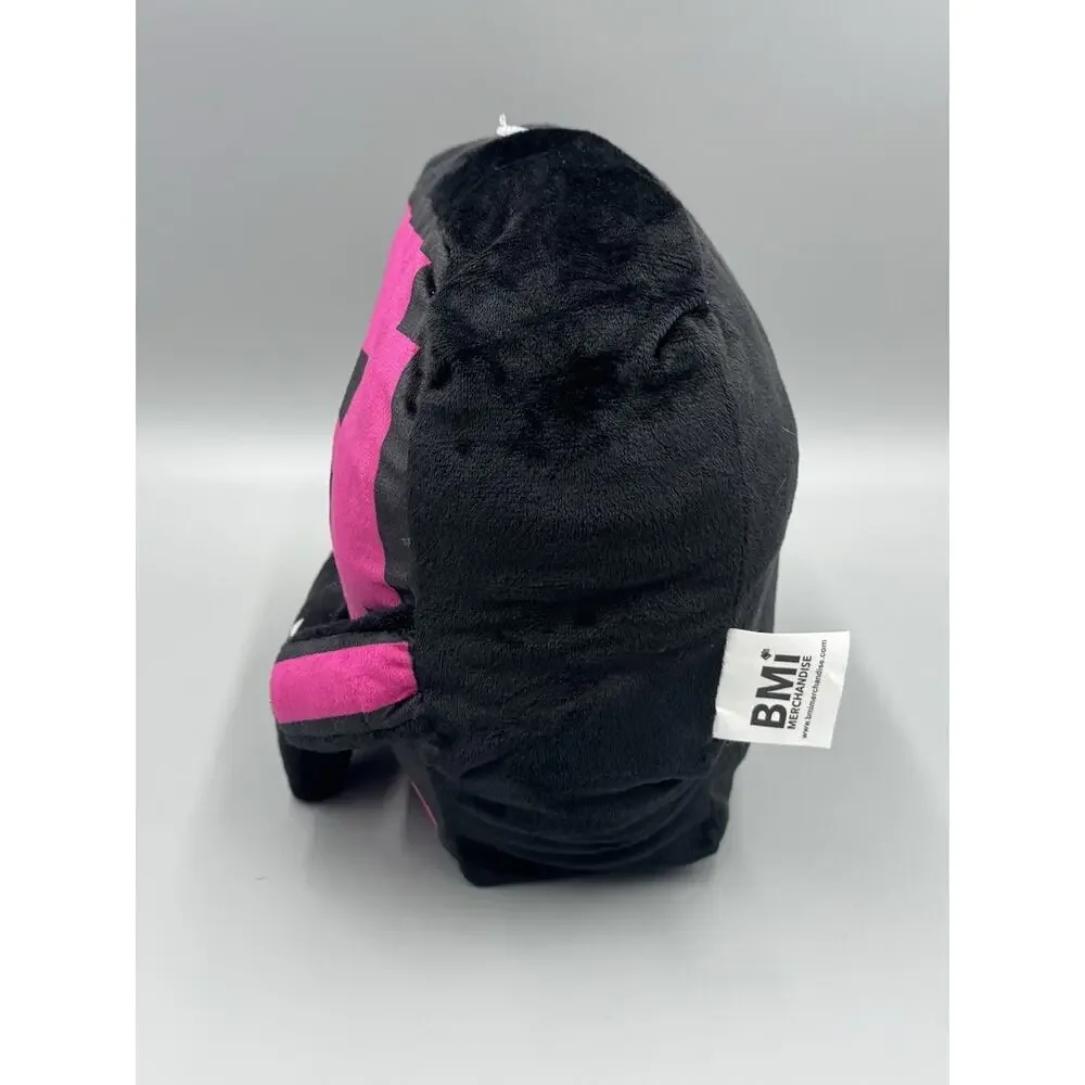 Pink Black Video Gamer Holding Controller Plush 10” Stuffed Toy BMI